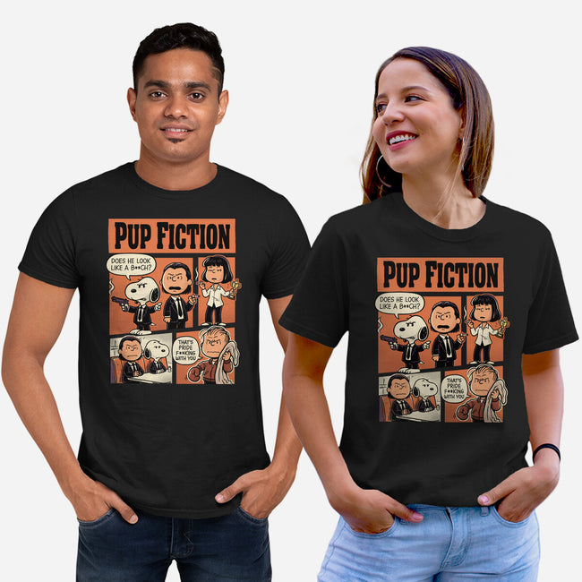 Pup Fiction-Unisex-Basic-Tee-P1yu5h