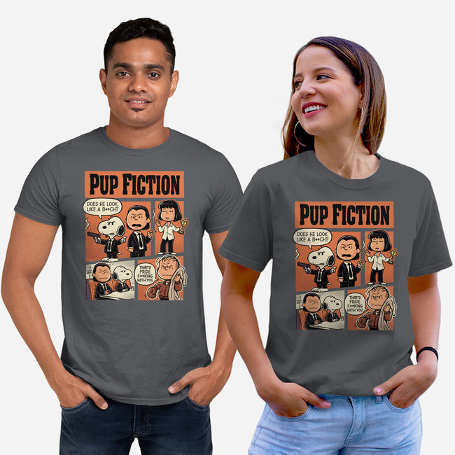 Pup Fiction-Unisex-Basic-Tee-P1yu5h
