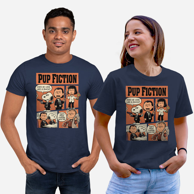 Pup Fiction-Unisex-Basic-Tee-P1yu5h