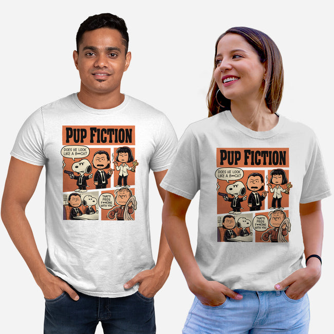 Pup Fiction-Unisex-Basic-Tee-P1yu5h