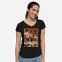 Pup Fiction-Womens-V-Neck-Tee-P1yu5h