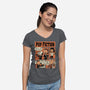 Pup Fiction-Womens-V-Neck-Tee-P1yu5h