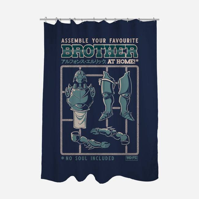 Assemble Your Favorite Brother At Home-None-Polyester-Shower Curtain-worlddominationforcats