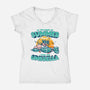 Power Of Summer-Womens-V-Neck-Tee-teesgeex