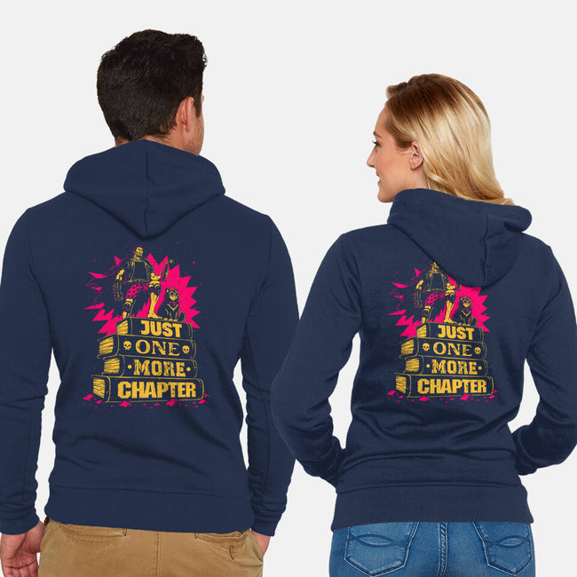 The Book Crawler-Unisex-Zip-Up-Sweatshirt-retrodivision
