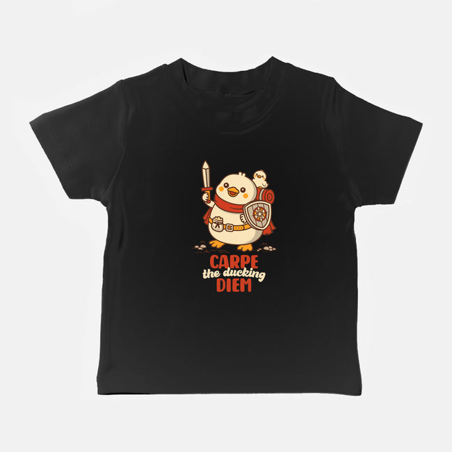 Carpe The Ducking Diem-Baby-Basic-Tee-rocketman_art