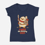 Carpe The Ducking Diem-Womens-V-Neck-Tee-rocketman_art