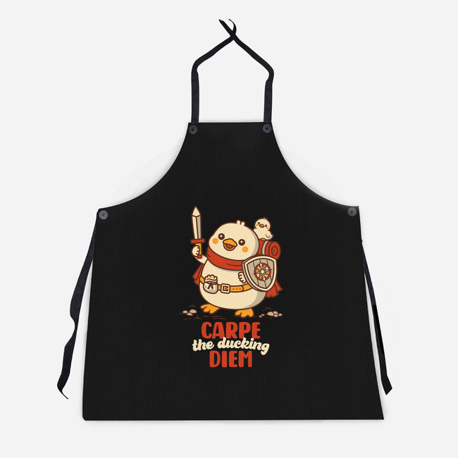 Carpe The Ducking Diem-Unisex-Kitchen-Apron-rocketman_art