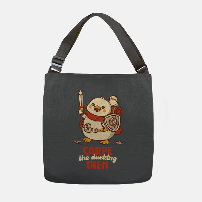 Carpe The Ducking Diem-None-Adjustable Tote-Bag-rocketman_art
