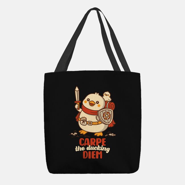 Carpe The Ducking Diem-None-Basic Tote-Bag-rocketman_art