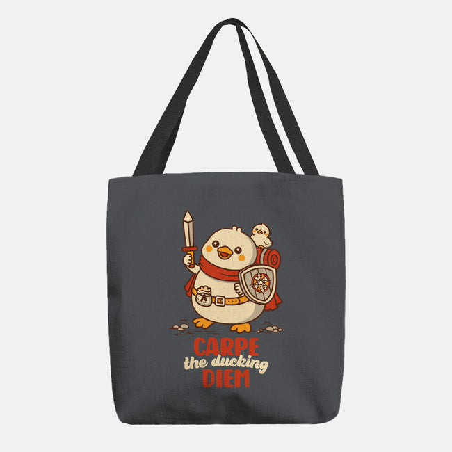 Carpe The Ducking Diem-None-Basic Tote-Bag-rocketman_art