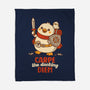 Carpe The Ducking Diem-None-Fleece-Blanket-rocketman_art