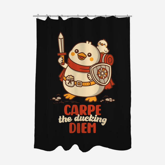 Carpe The Ducking Diem-None-Polyester-Shower Curtain-rocketman_art