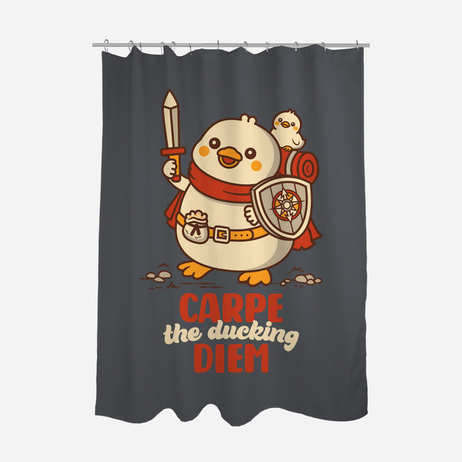Carpe The Ducking Diem-None-Polyester-Shower Curtain-rocketman_art