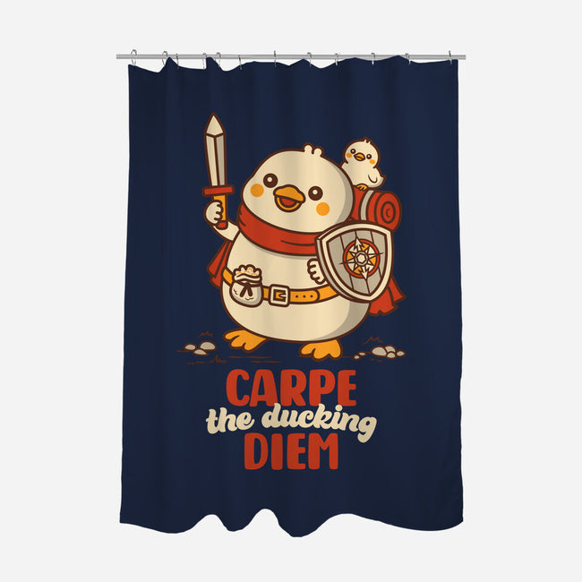 Carpe The Ducking Diem-None-Polyester-Shower Curtain-rocketman_art