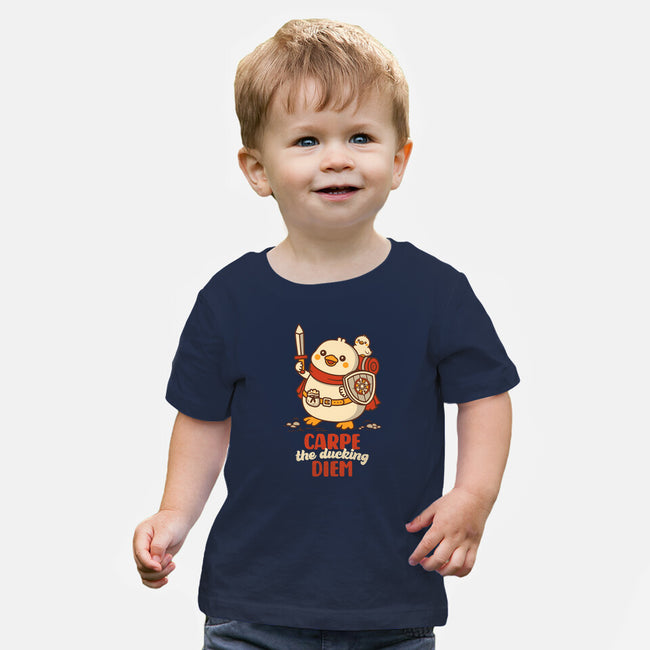Carpe The Ducking Diem-Baby-Basic-Tee-rocketman_art