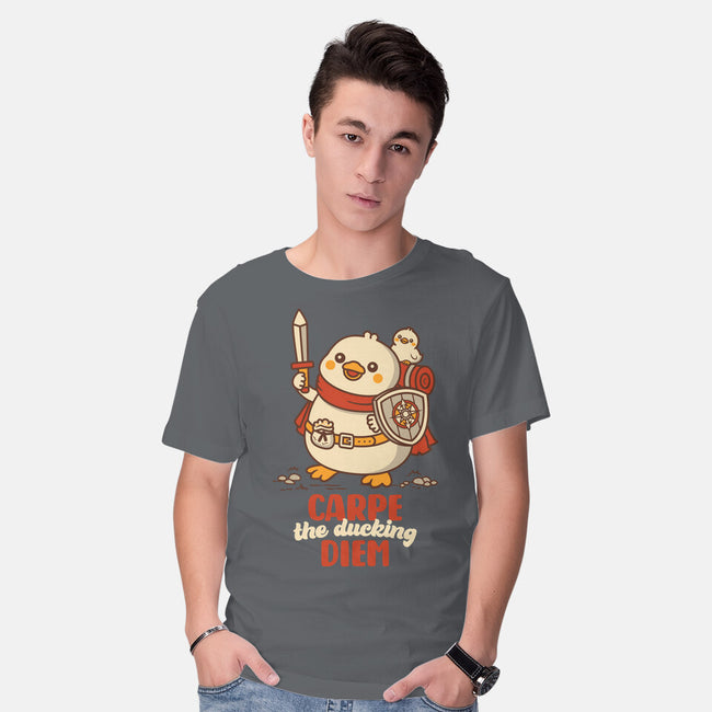 Carpe The Ducking Diem-Mens-Basic-Tee-rocketman_art