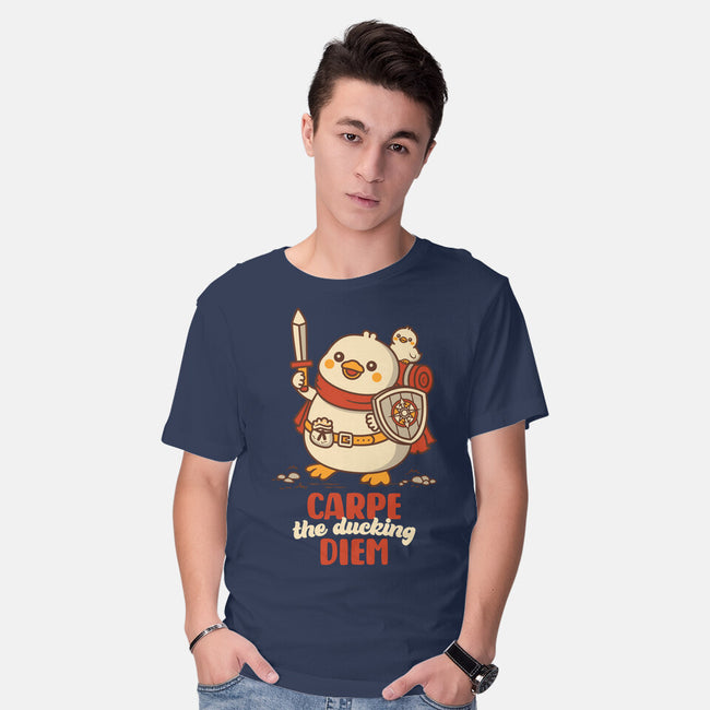 Carpe The Ducking Diem-Mens-Basic-Tee-rocketman_art