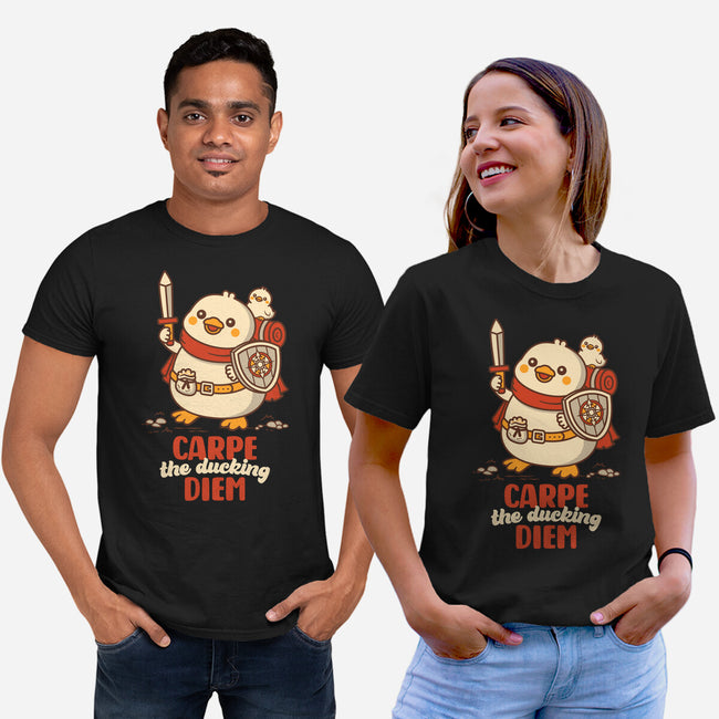 Carpe The Ducking Diem-Unisex-Basic-Tee-rocketman_art
