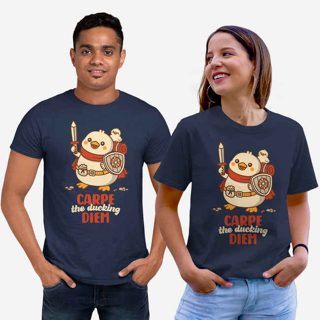 Carpe The Ducking Diem-Unisex-Basic-Tee-rocketman_art