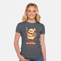 Carpe The Ducking Diem-Womens-Fitted-Tee-rocketman_art