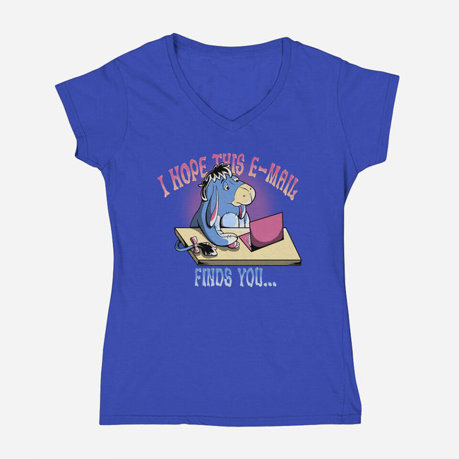 Hope This Email Finds You-Womens-V-Neck-Tee-leepianti