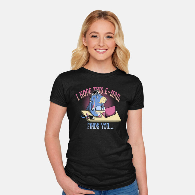 Hope This Email Finds You-Womens-Fitted-Tee-leepianti