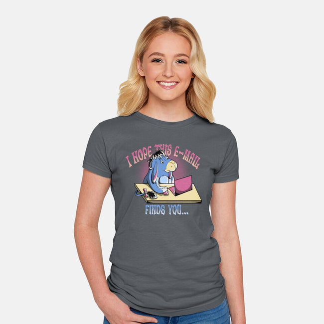 Hope This Email Finds You-Womens-Fitted-Tee-leepianti