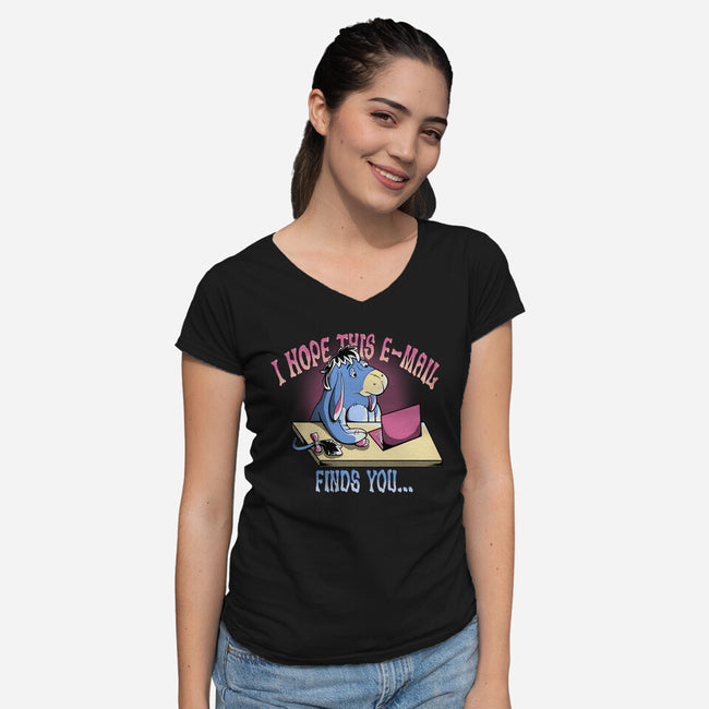 Hope This Email Finds You-Womens-V-Neck-Tee-leepianti