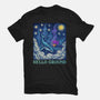 Falling Through A Starry Sky-Womens-Basic-Tee-kg07