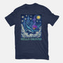 Falling Through A Starry Sky-Womens-Basic-Tee-kg07