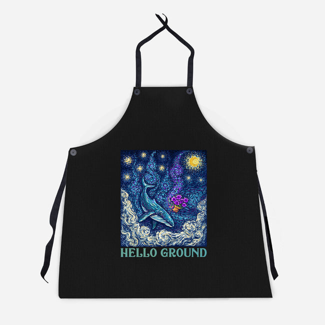 Falling Through A Starry Sky-Unisex-Kitchen-Apron-kg07