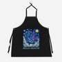 Falling Through A Starry Sky-Unisex-Kitchen-Apron-kg07