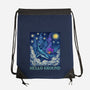 Falling Through A Starry Sky-None-Drawstring-Bag-kg07