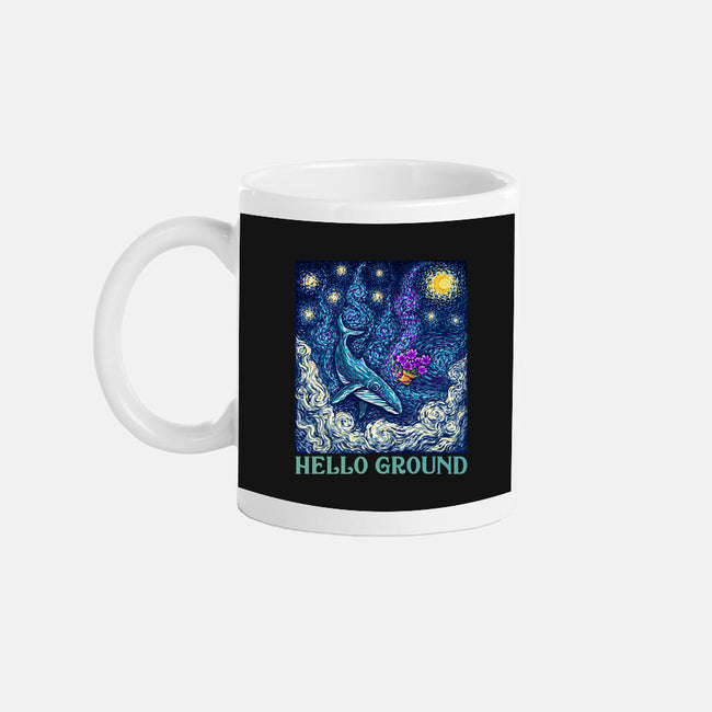 Falling Through A Starry Sky-None-Mug-Drinkware-kg07