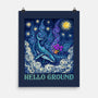 Falling Through A Starry Sky-None-Matte-Poster-kg07