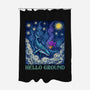Falling Through A Starry Sky-None-Polyester-Shower Curtain-kg07