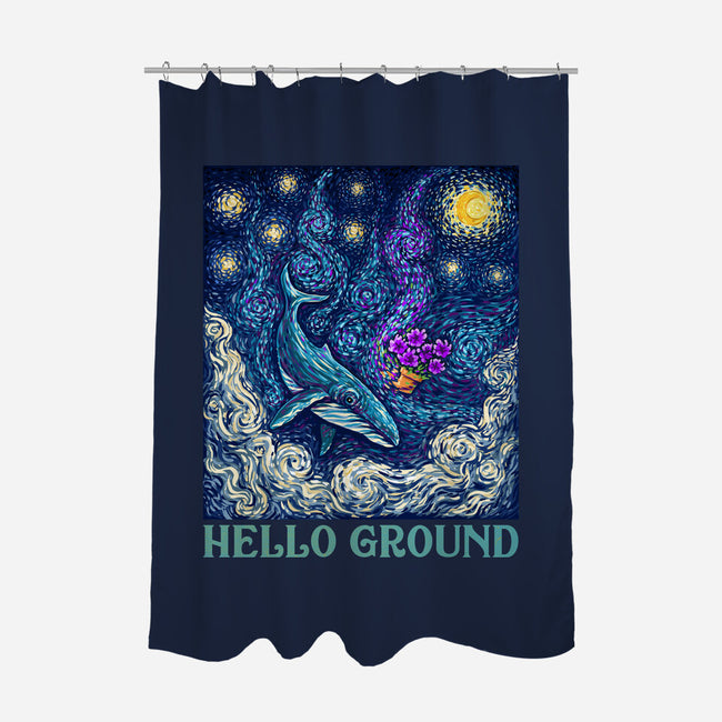 Falling Through A Starry Sky-None-Polyester-Shower Curtain-kg07