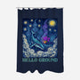 Falling Through A Starry Sky-None-Polyester-Shower Curtain-kg07