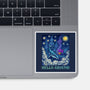 Falling Through A Starry Sky-None-Glossy-Sticker-kg07