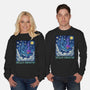 Falling Through A Starry Sky-Unisex-Crew Neck-Sweatshirt-kg07