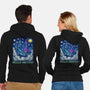 Falling Through A Starry Sky-Unisex-Zip-Up-Sweatshirt-kg07