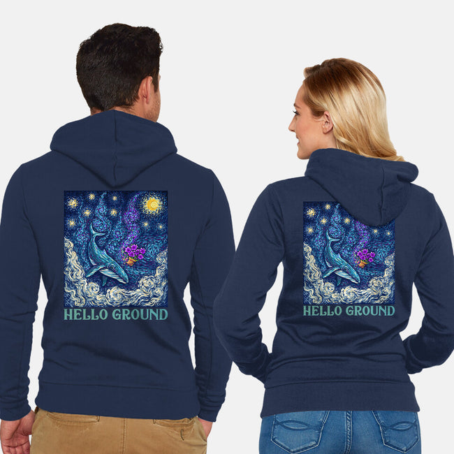 Falling Through A Starry Sky-Unisex-Zip-Up-Sweatshirt-kg07