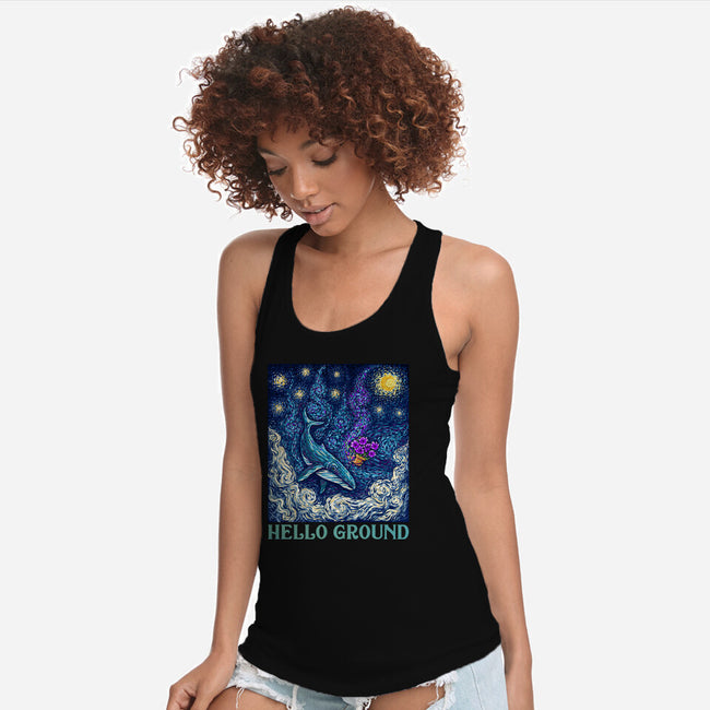 Falling Through A Starry Sky-Womens-Racerback-Tank-kg07