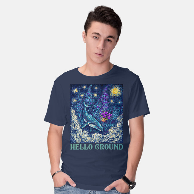 Falling Through A Starry Sky-Mens-Basic-Tee-kg07