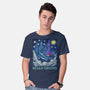 Falling Through A Starry Sky-Mens-Basic-Tee-kg07