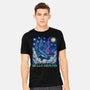 Falling Through A Starry Sky-Mens-Heavyweight-Tee-kg07
