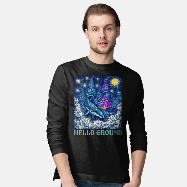 Falling Through A Starry Sky-Mens-Long Sleeved-Tee-kg07