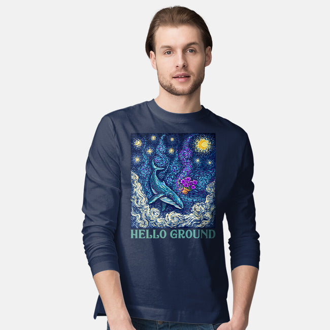Falling Through A Starry Sky-Mens-Long Sleeved-Tee-kg07