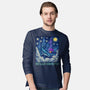 Falling Through A Starry Sky-Mens-Long Sleeved-Tee-kg07